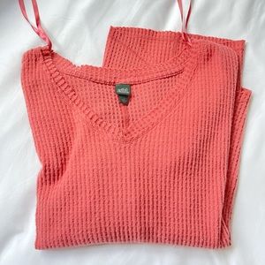 Pink Waffle knit top